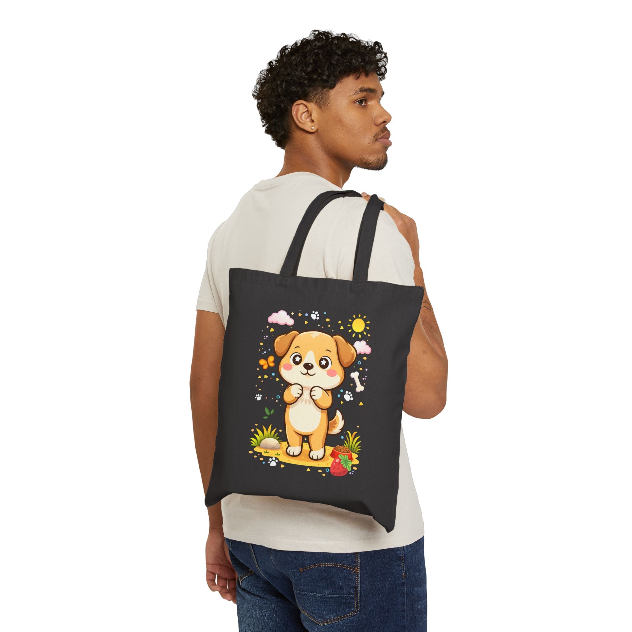 Sunny Puppy Tote Bag