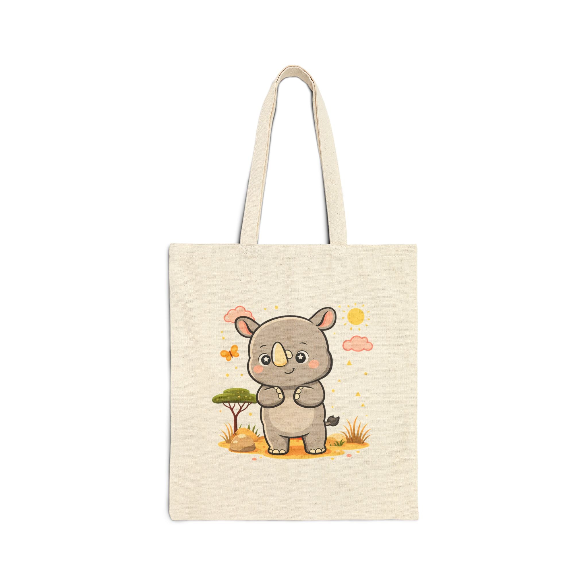 Sunny Rhino Tote Bag